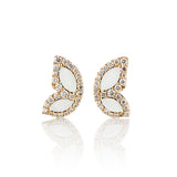Gump's Signature Butterfly Wing Earrings in Diamonds & Enamel