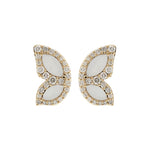 Gump's Signature Butterfly Wing Earrings in Diamonds & Enamel