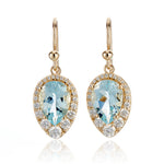 Gump's Signature Aria Earrings in Aquamarines & Diamonds