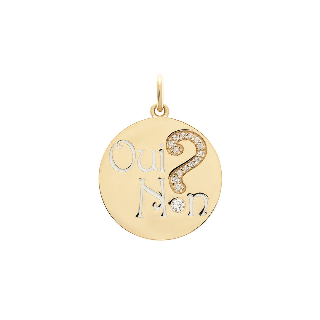 Gump's Signature Diamond Oui Non? Charm