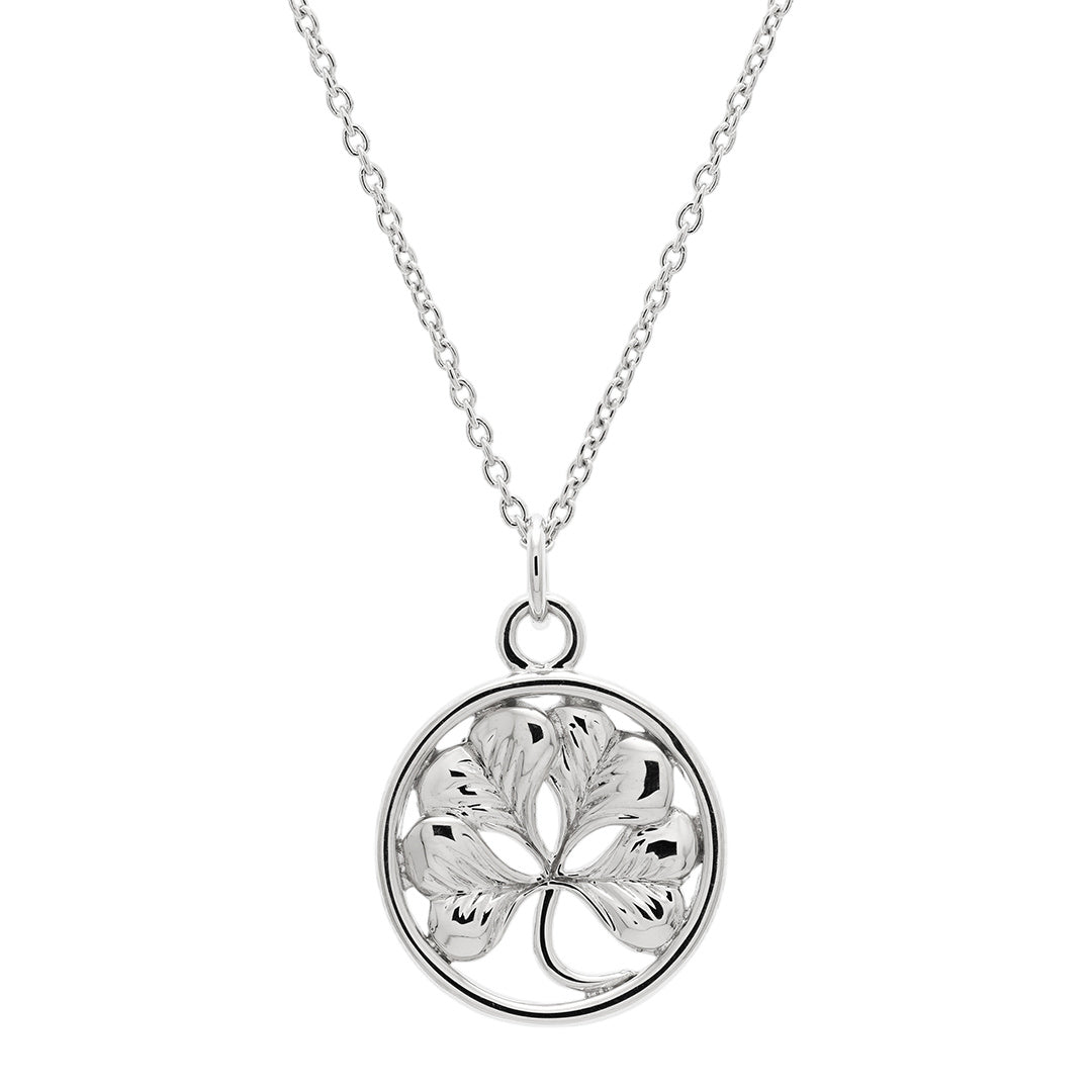 Gump's Signature Silver Four-Leaf Clover Pendant Necklace
