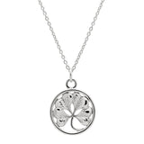 Silver Four-Leaf Clover Pendant Necklace