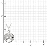 Silver Four-Leaf Clover Pendant Necklace