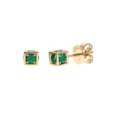 Gump's Signature Emerald Cube Earrings