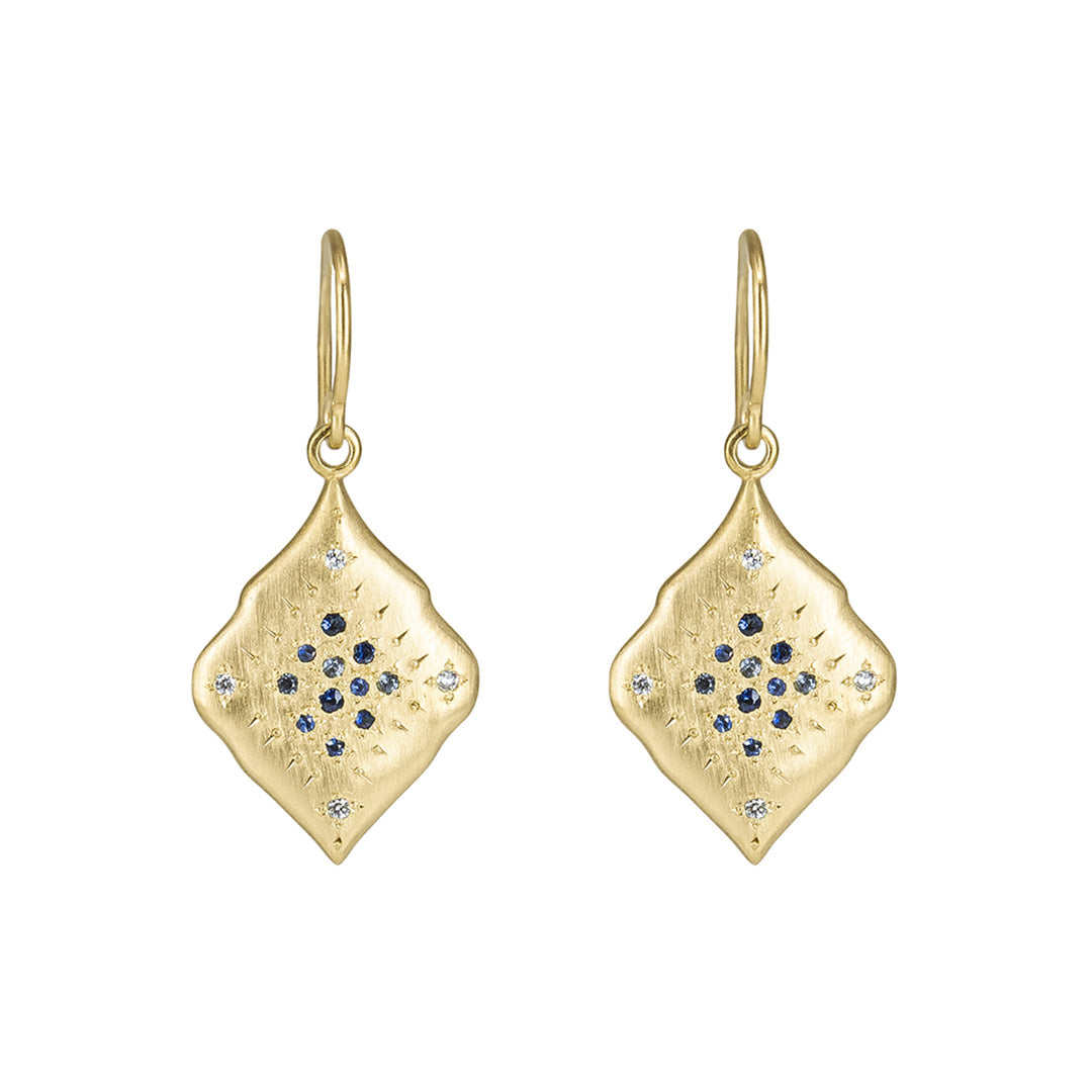 Adel Chefridi Sapphire & Diamond Aura Earrings