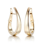High-Polish Tapered Hoop Earrings