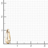 High-Polish Tapered Hoop Earrings