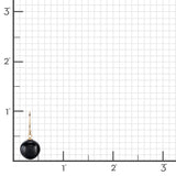 10mm Black Jade Drop Earrings