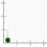 10mm Green Nephrite Jade Drop Earrings