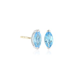Antoinette Earrings in Swiss Blue Topaz
