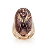 Antique Shakudo Cicada Ring