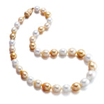 Gump's Signature 9-13mm White & Golden South Sea Pearl Necklace