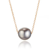 Tahitian Pearl Slide Pendant Necklace