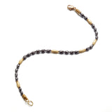 Black Diamond Oval Bead Bracelet