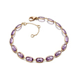 Amethyst Line Bracelet