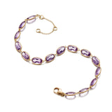 Amethyst Line Bracelet