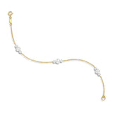 Multi-Sized Pearl Trio Bracelet