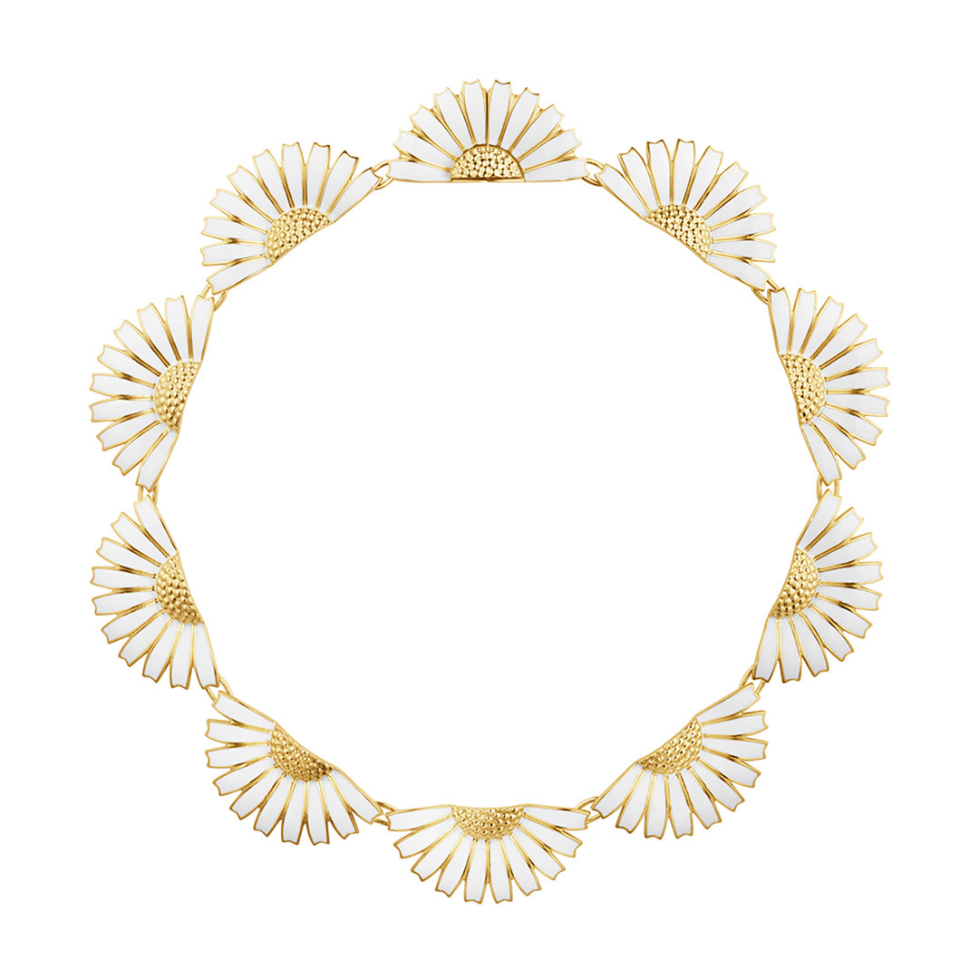 Georg Jensen White Daisy Necklace