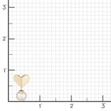 Pearl Heart Earrings