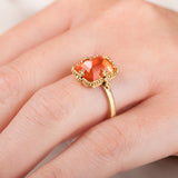 Sunstone Rectangular Ring