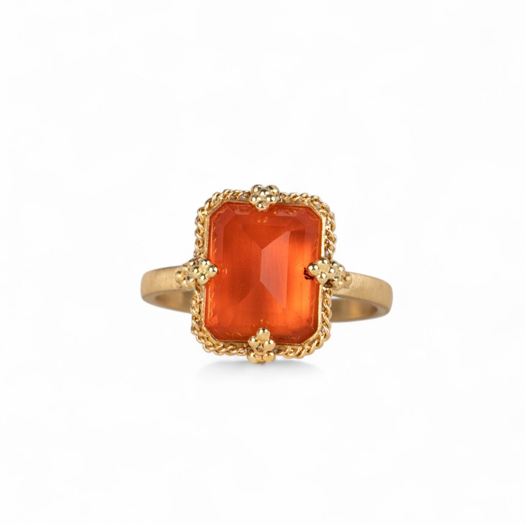 Amáli Sunstone Rectangular Ring