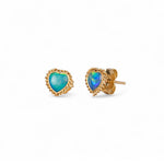 Amáli Crystal Opal Heart Stud Earrings