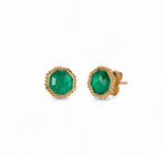 Amáli Emerald Octogonal Stud Earrings