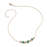 Emerald & Diamond Quatrefoil Necklace