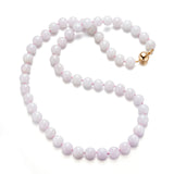 11mm Pink Jadeite Necklace
