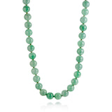 12.5mm  Apple Green Jadeite Necklace