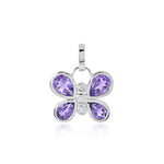Gump's Signature Butterfly Charm in Amethyst & Diamonds