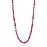 4mm Garnet Rope Necklace