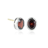 Gump's Signature Joan Stud Earrings in Garnets