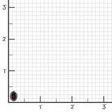 Joan Stud Earrings in Garnets