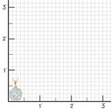 Quadrille Pendant Necklace in Aquamarines & Diamonds