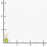 Quadrille Pendant Necklace in Peridot & Diamonds