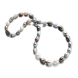 Gump's Signature 7-10mm Multi-Color Keshi Tahitian Pearl & Black Diamond Necklace