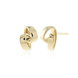 Gold Scribble Earrings