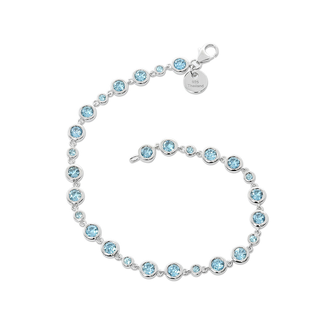 Gump's Signature Serendipity Bracelet in Swiss Blue Topaz