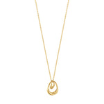 Gold Offspring Drop Pendant Necklace, Small