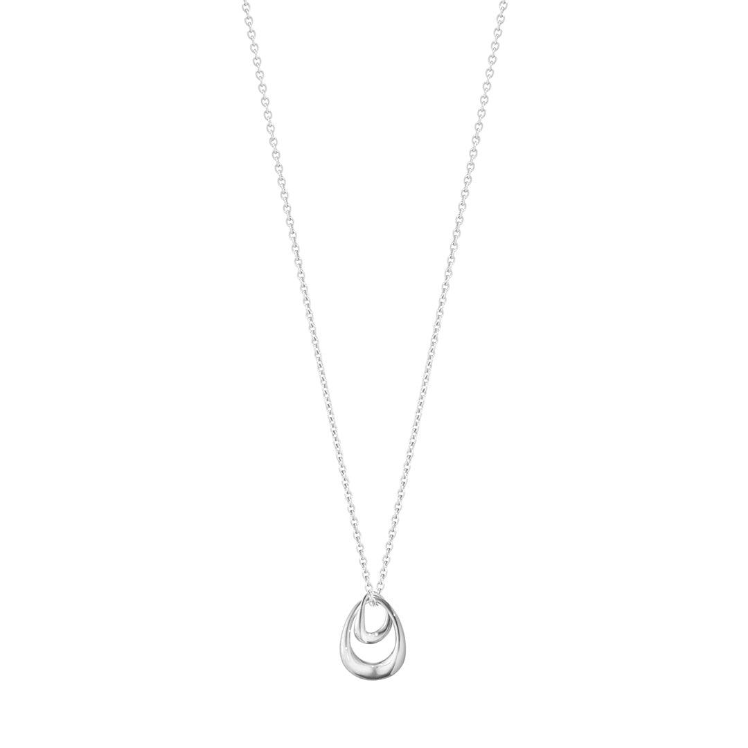 Georg Jensen Silver Offspring Drop Pendant Necklace, Small