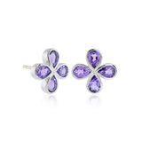 Clover Earrings in Amethyst