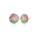 Gump's Signature Rainbow Gemstone Round Earrings