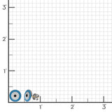 Light Blue Enamel Evil Eye Earring