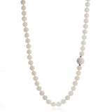 10mm White Jade Bead & Prosperity Dragon Ball Station Necklace