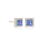 Trafalgar Earrings in Tanzanite & Diamonds