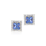 Trafalgar Earrings in Tanzanite & Diamonds
