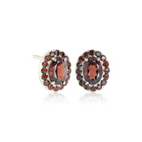 Grace Earrings in Garnets
