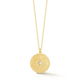 TW McClelland Classic Diamond Medallion Pendant Necklace