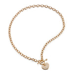 Diamond Heart Charm Necklace